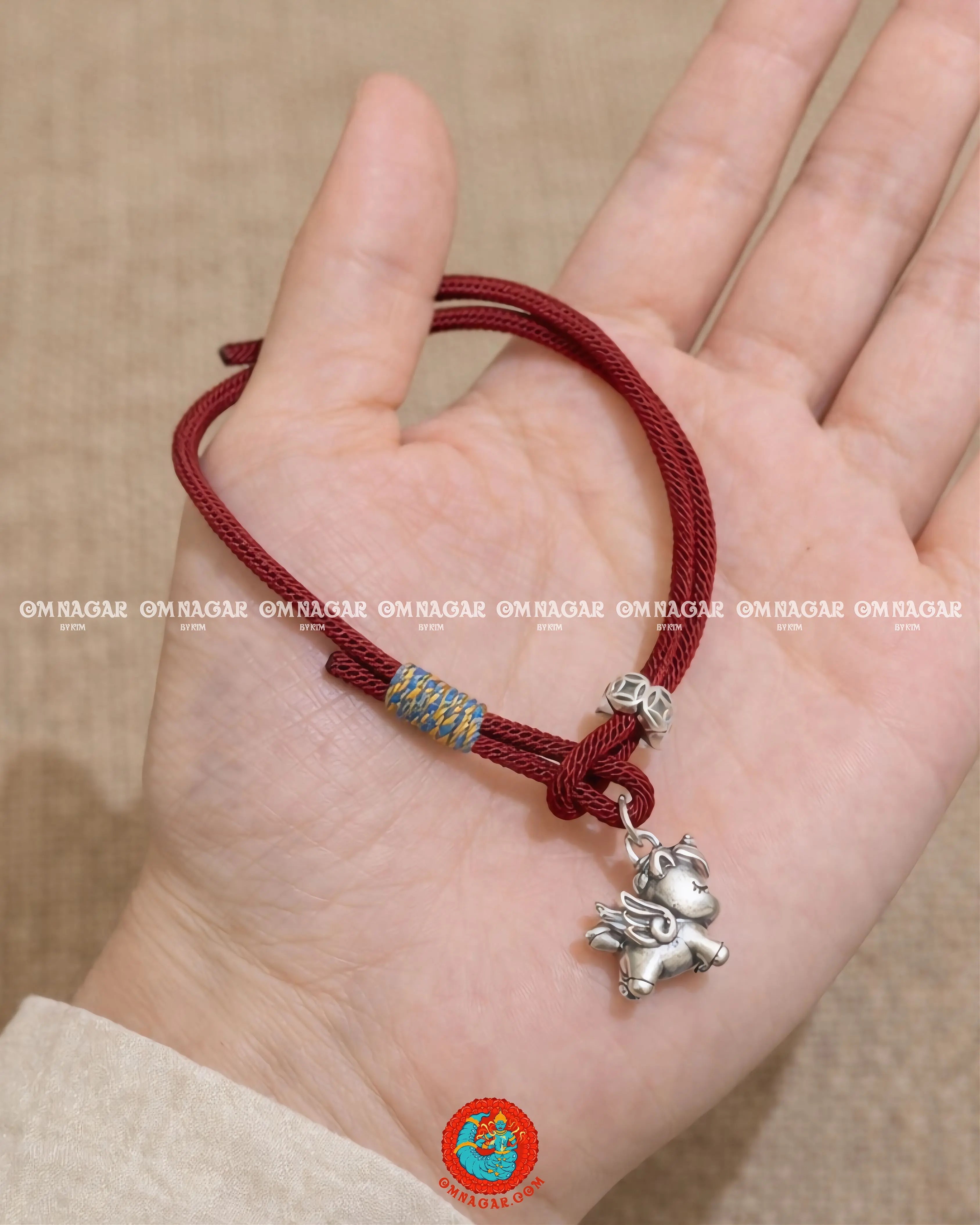 Red Qilin – Heavenly Horse Bracelet – 999 Silver (2026)