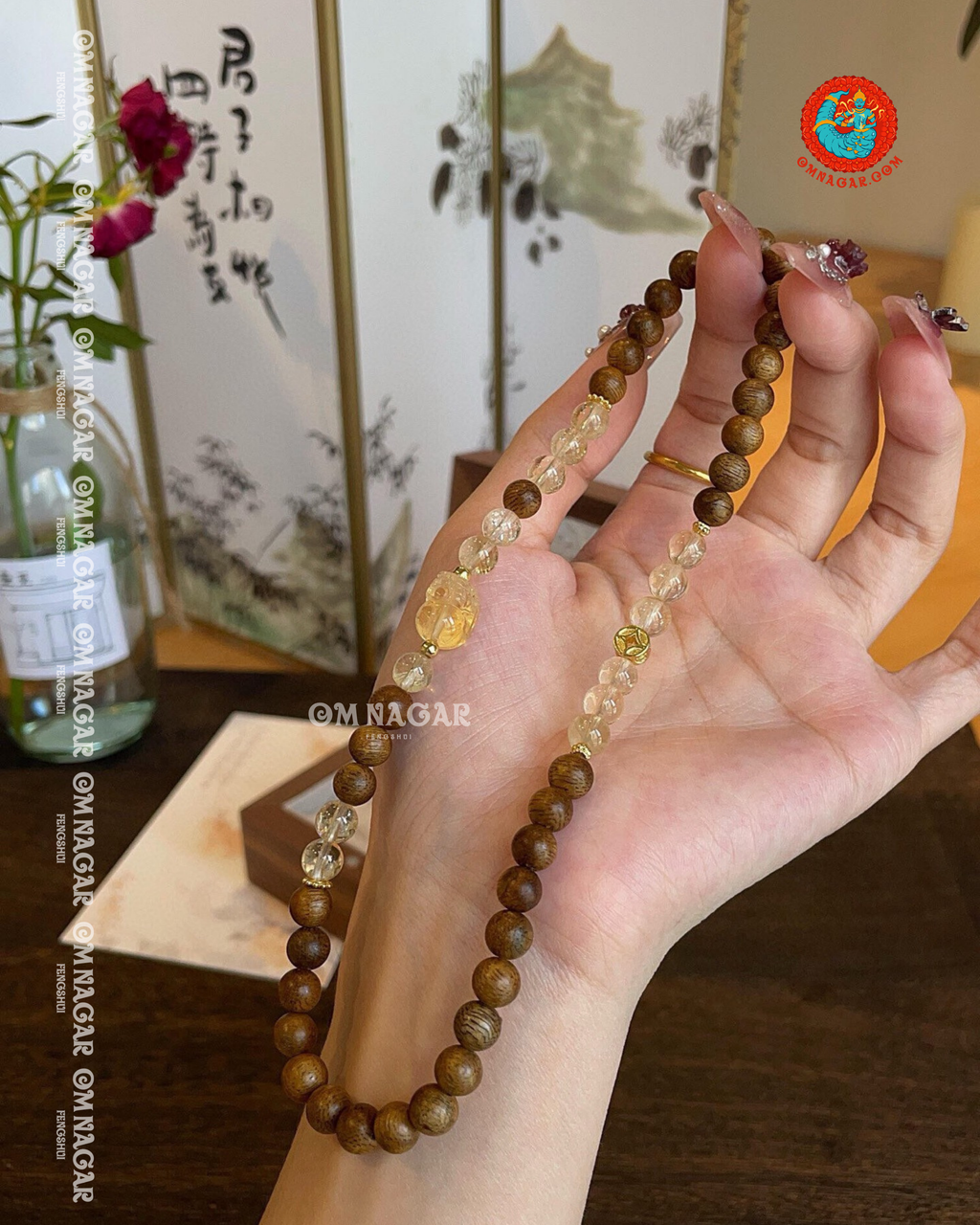 Fragrant Agarwood Double Bracelet