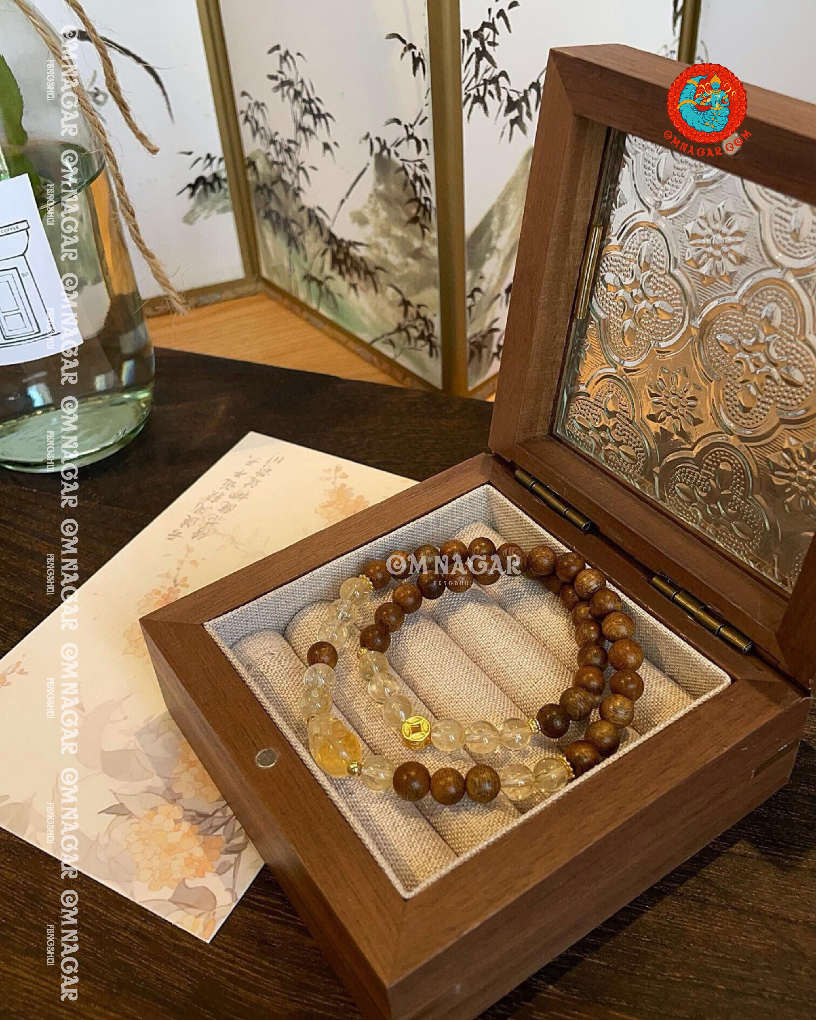 Fragrant Agarwood Double Bracelet
