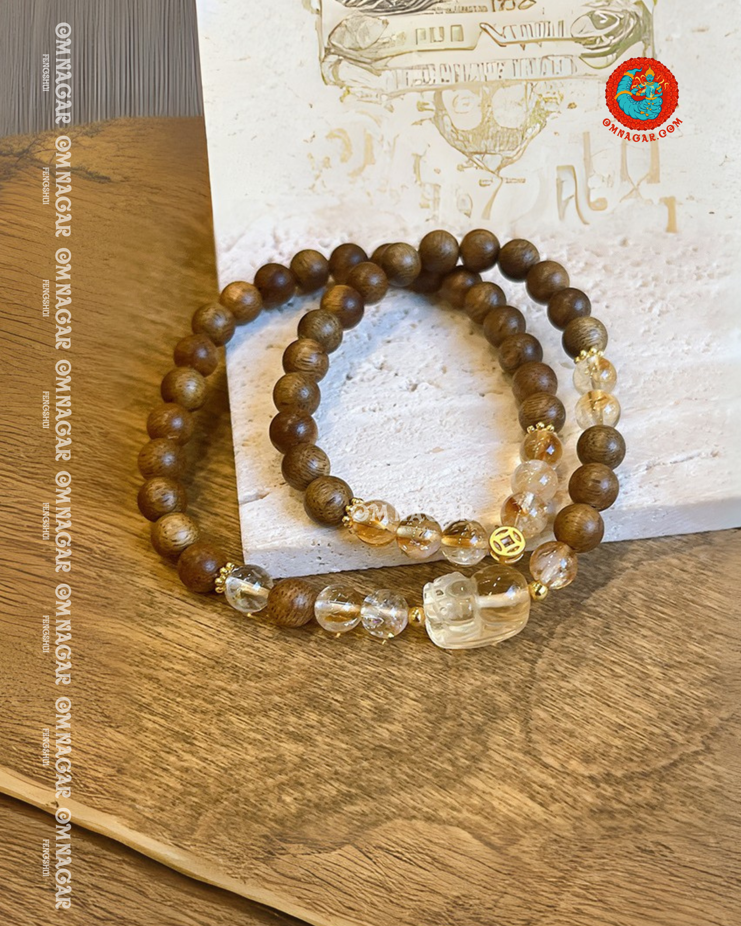 Fragrant Agarwood Double Bracelet
