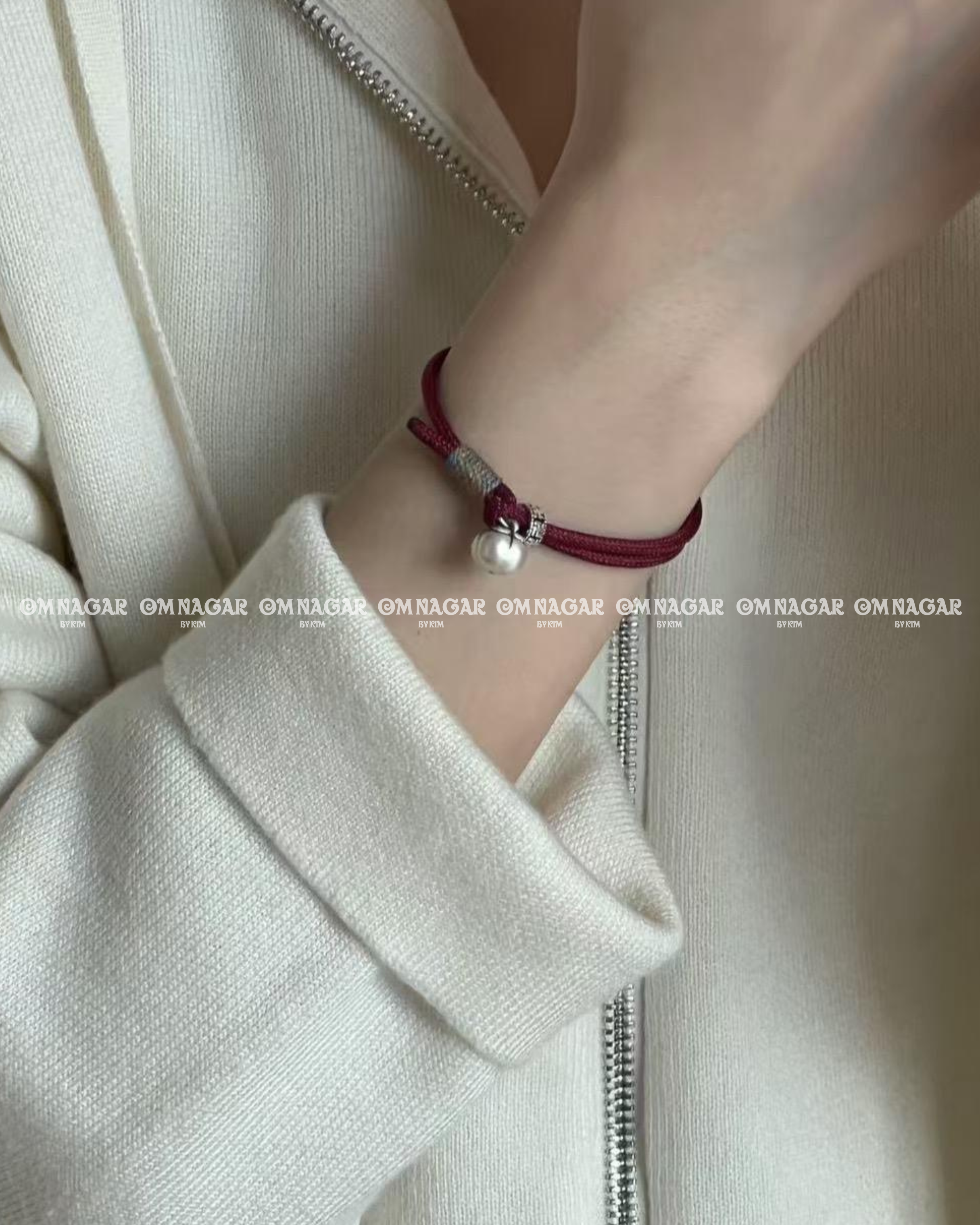Red Persimmon & Prosperity Bracelet – Premium 999 Silver