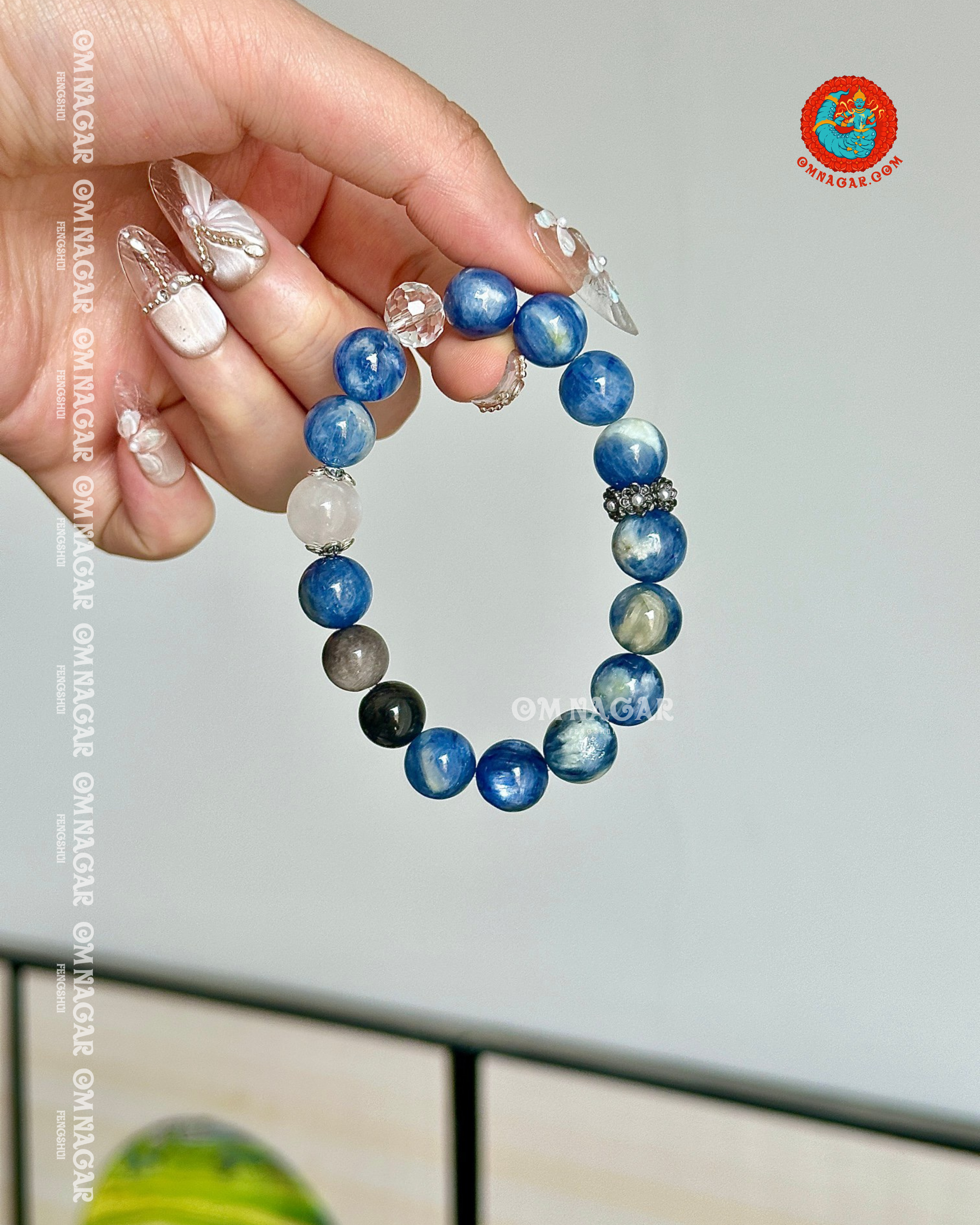 Blue Art Stone Bracelet