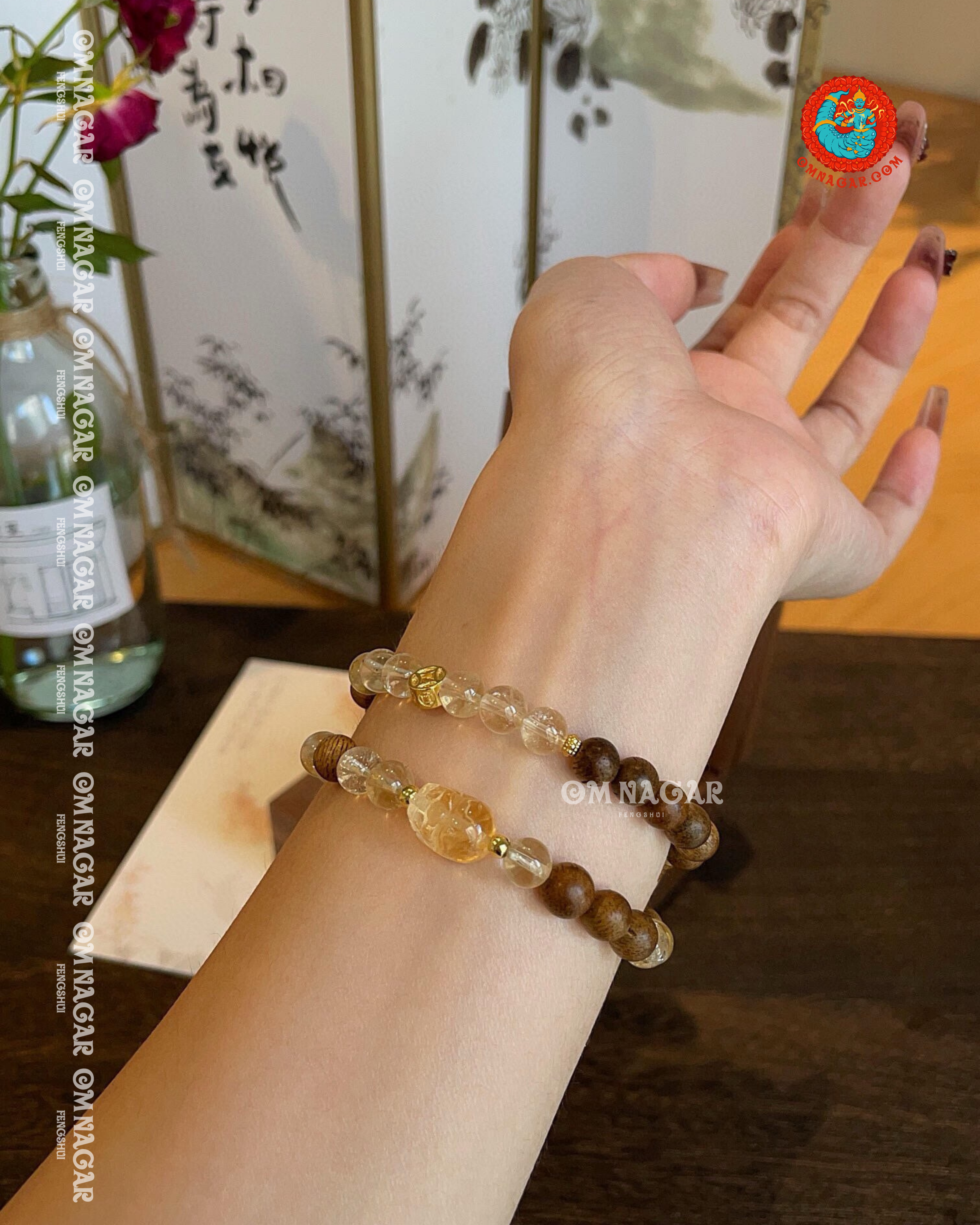 Fragrant Agarwood Double Bracelet