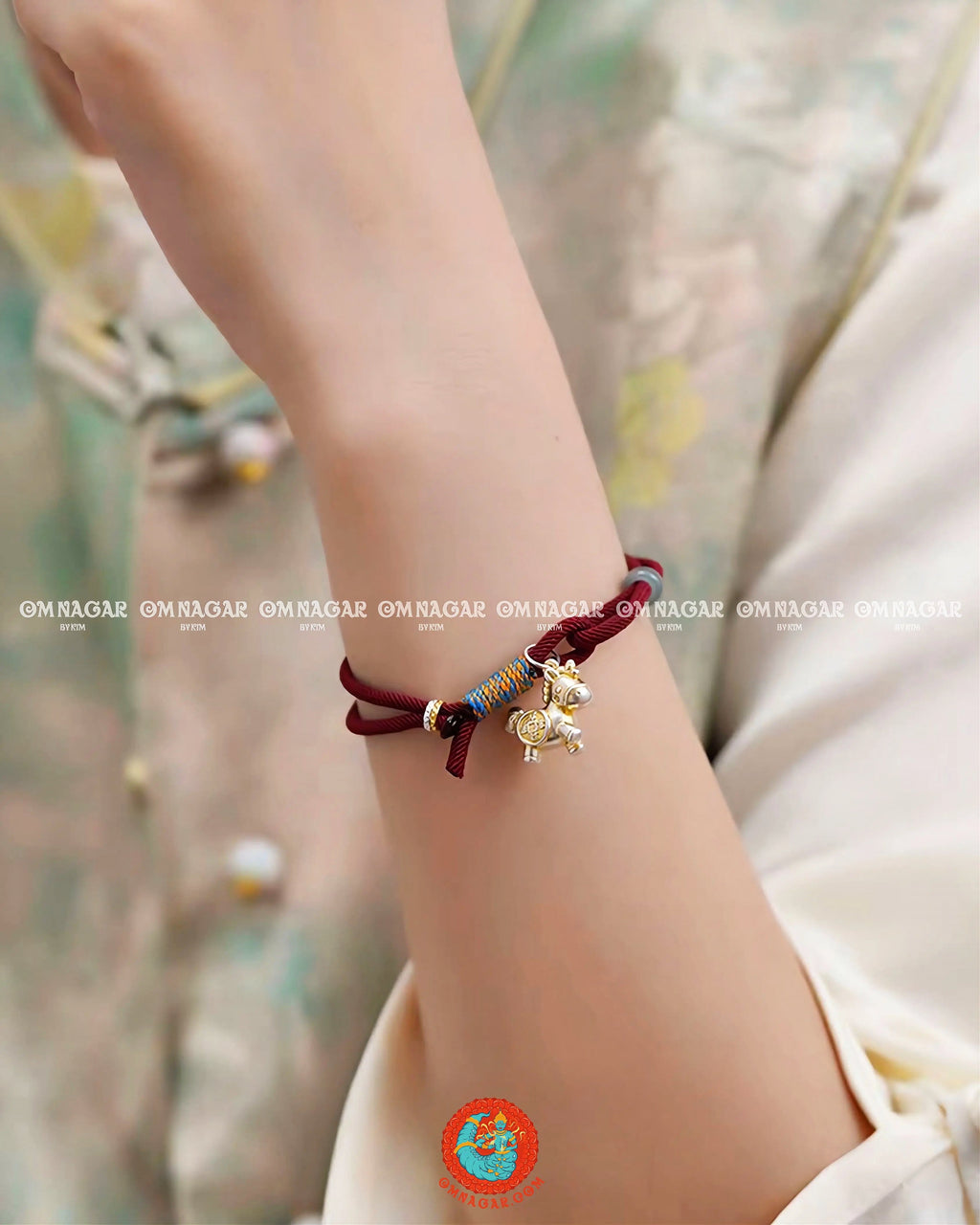 Red Golden Horse – Blessings Bracelet – 14K Gold-Plated Silver (2026)