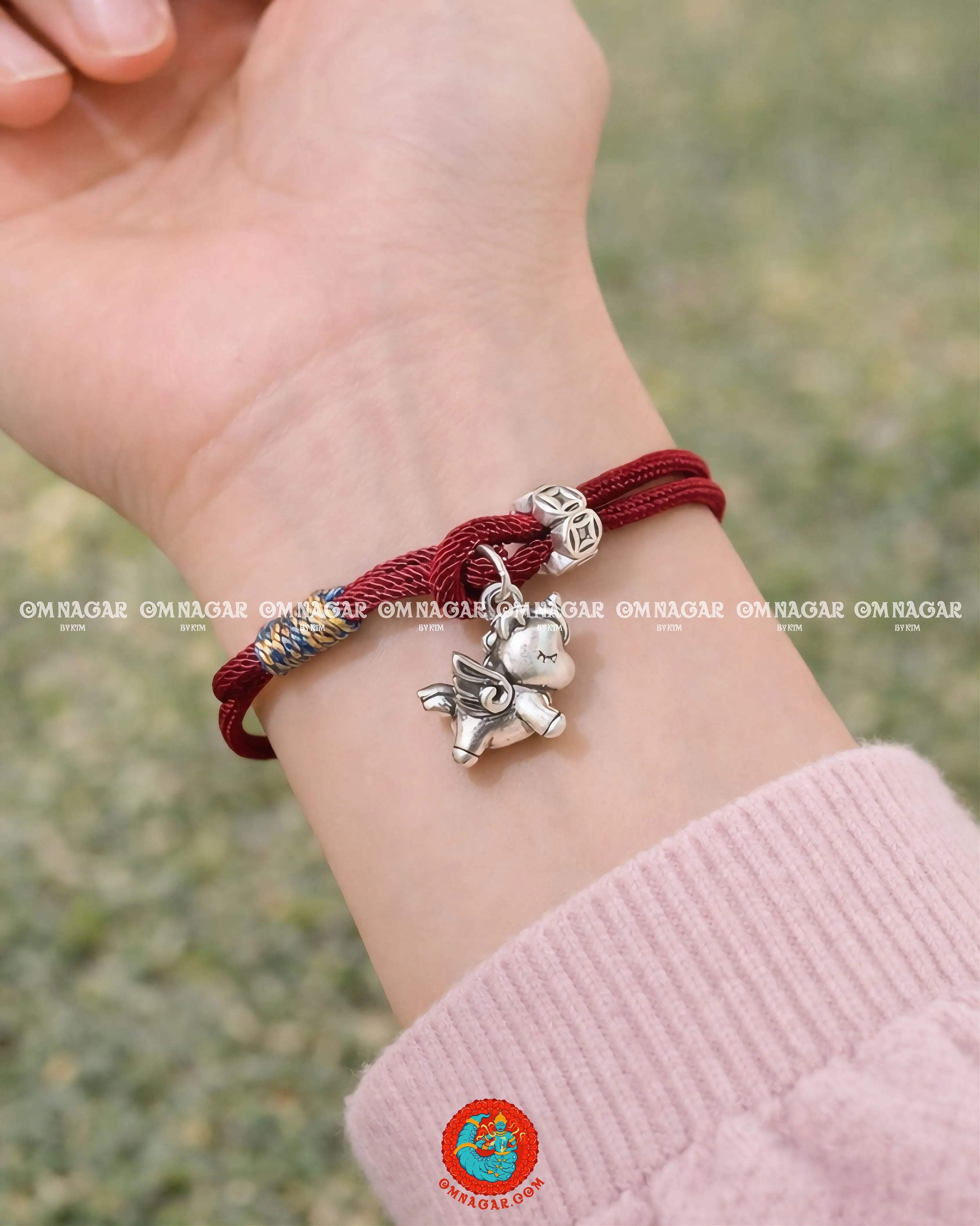 Red Qilin – Heavenly Horse Bracelet – 999 Silver (2026)